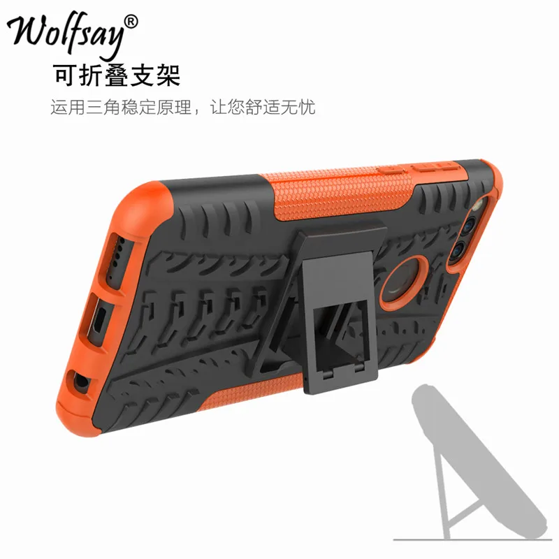 For Huawei Honor 7X Case Shockproof Armor Rubber Hard Back Phone Protective Cover |