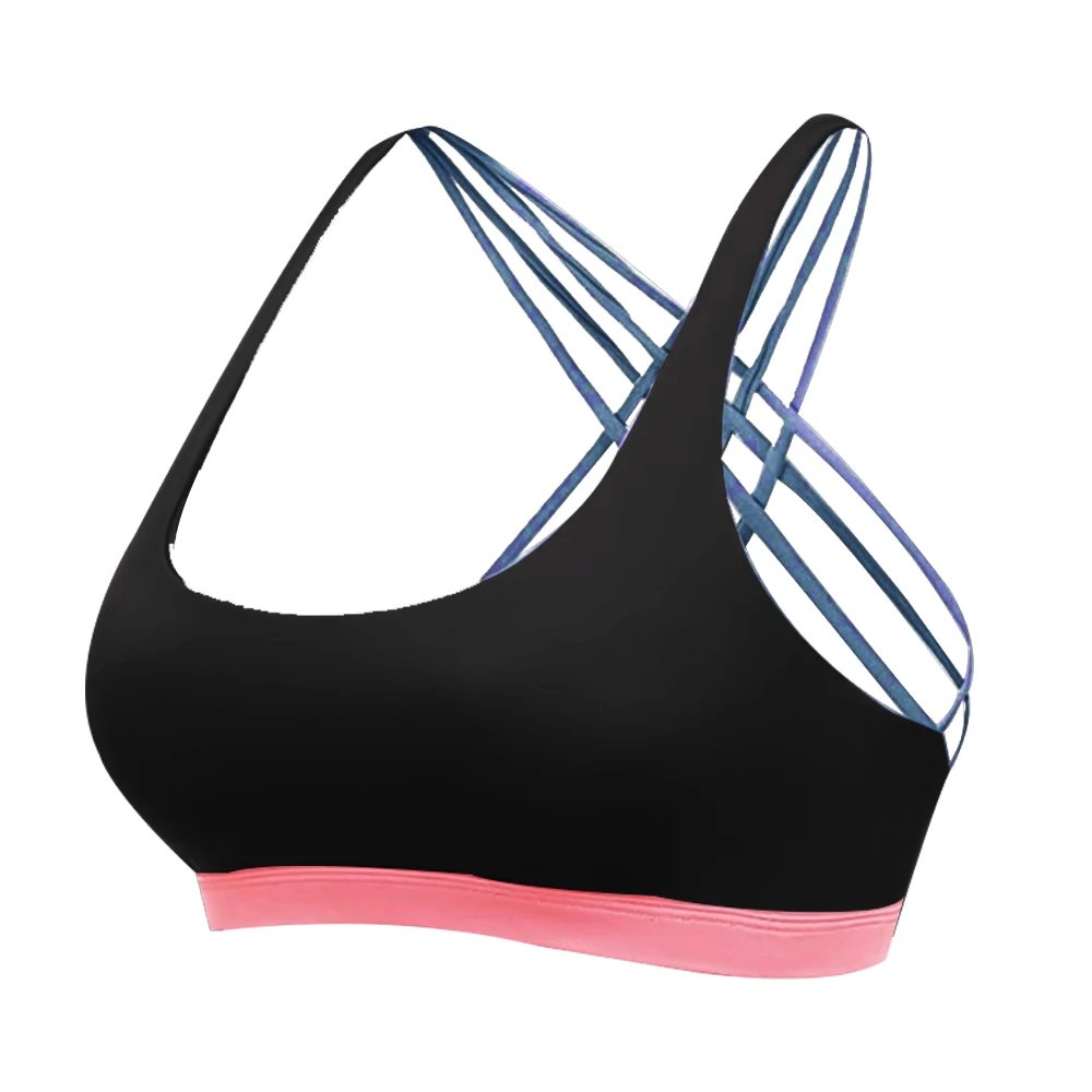 Женский сексуальный спортивный бюстгальтер пуш ап для занятий фитнесом йогой