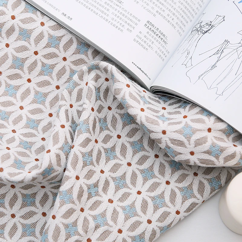 Жаккардовая Высококачественная Тяжелая льняная ткань Clover для больших