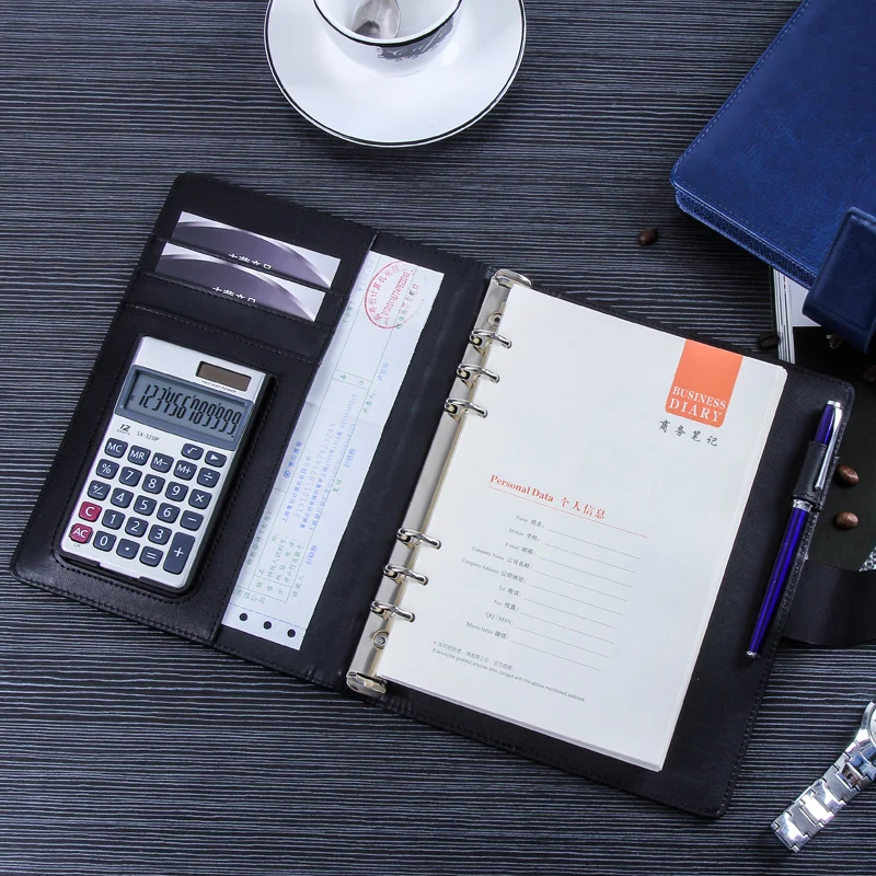 Блокнот органайзер А5 из искусственной кожи с застежкой 1192D|agenda organizer|loose leaf