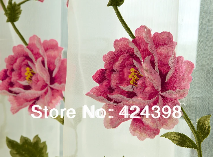 Современные прозрачные Занавески в китайском стиле вышитые оконные шторы для