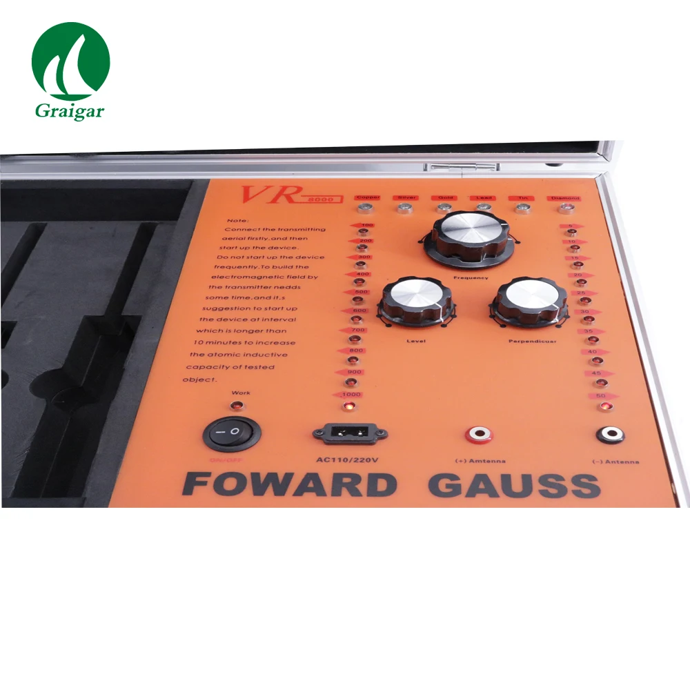 Подземный Профессиональный золотистый Алмазный Кладоискатель с супер чипом VR8000