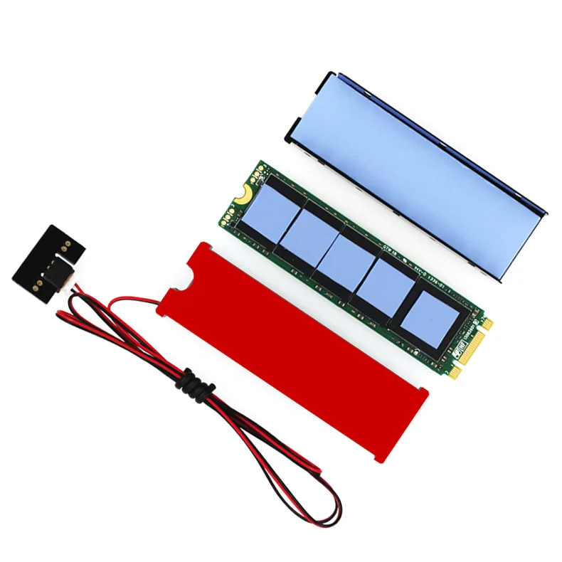 JEYI охлаждающий штормовой вентилятор для NVME NGFF M.2 радиатор SSD металлический лист