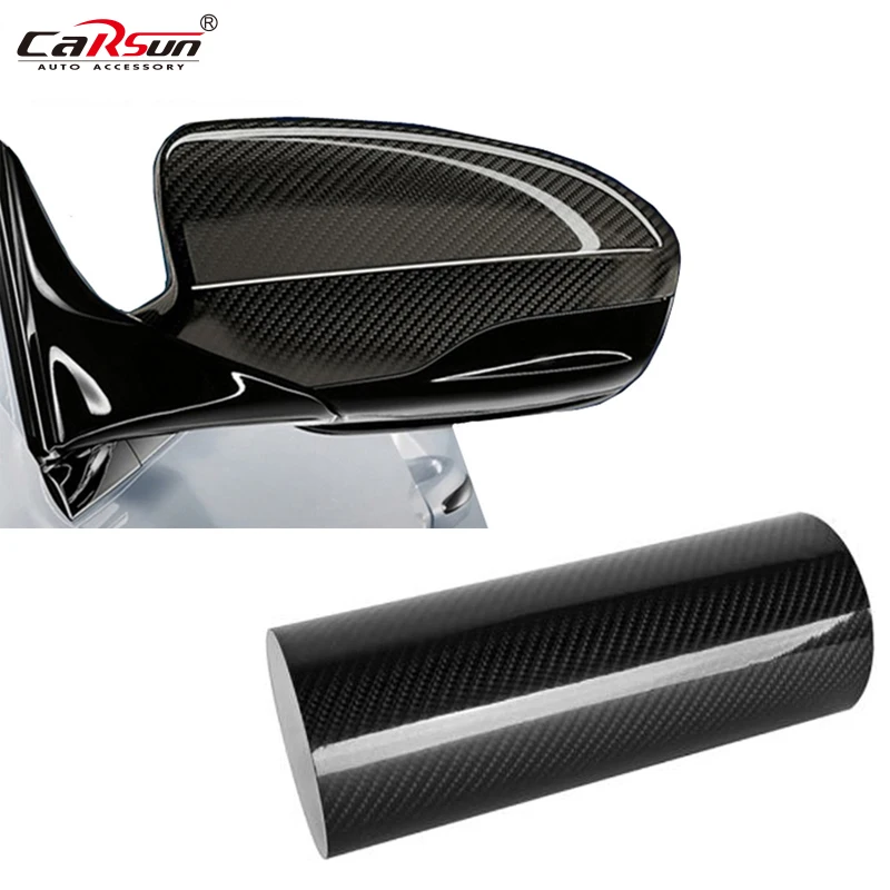 

5D Автомобильная Наклейка 30*152 см, глянцевая виниловая пленка из углеродного волокна, пленка, водонепроницаемая самодельная декоративная на...