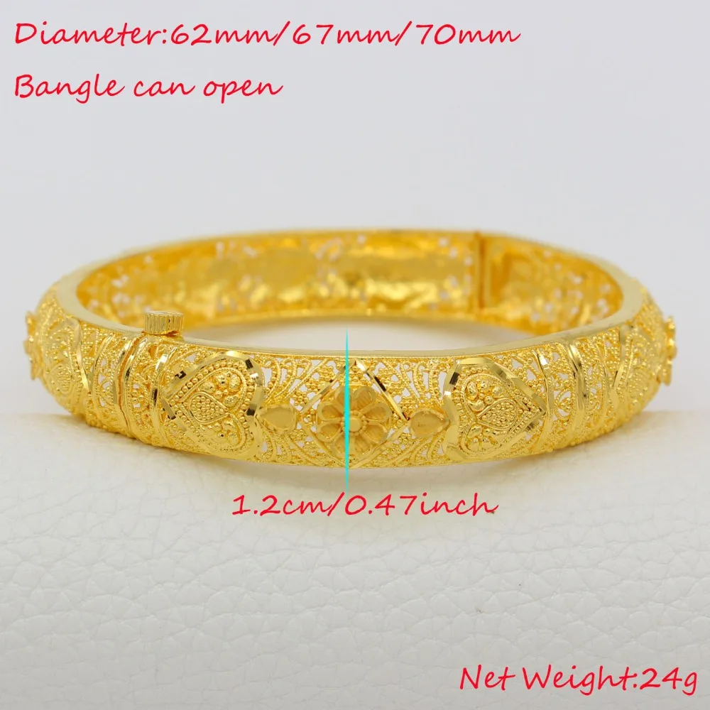 Новые браслеты &quotДубай&quot для женщин/девочек 24 k золотого цвета/медные и браслет