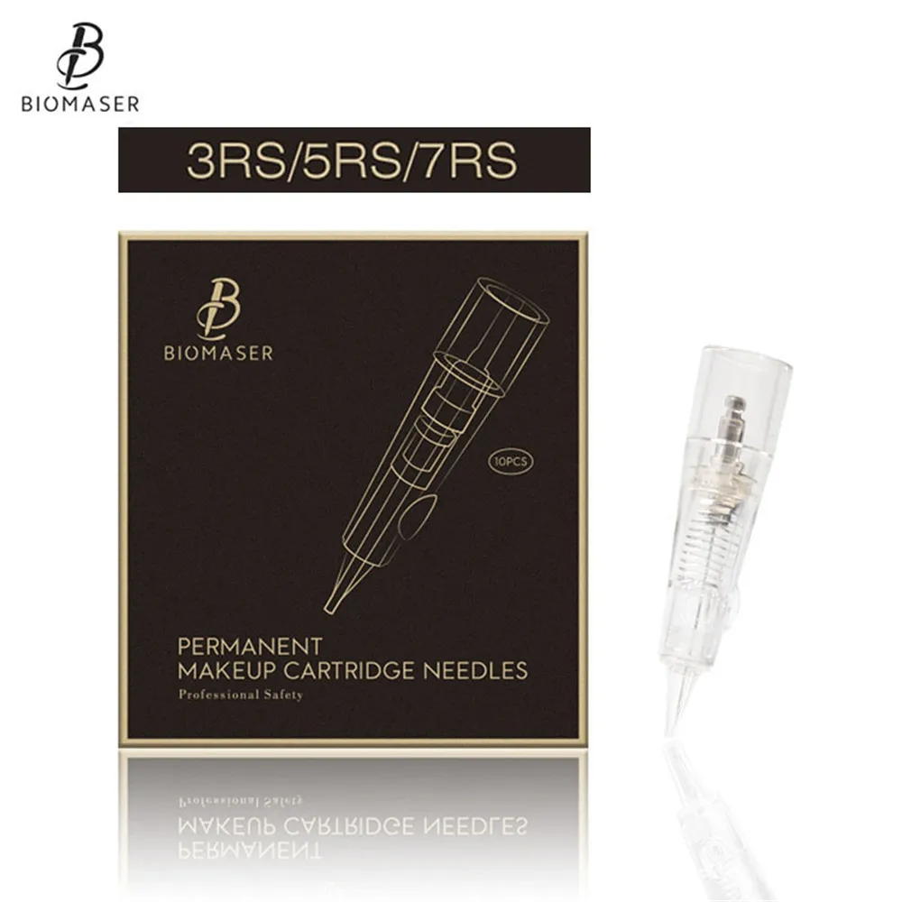 Biomaser профессиональные иглы для перманентного макияжа 3RS/5RS/7RS картриджи Иглы для татуировки ручка Высокое качество