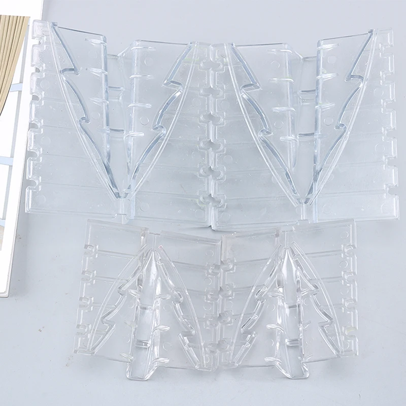 1pcs Cross Shape Christmas Tree Candle Plastic Mould DIY Manual Mold Reusable for candles soap cakes chocolate jelly molds