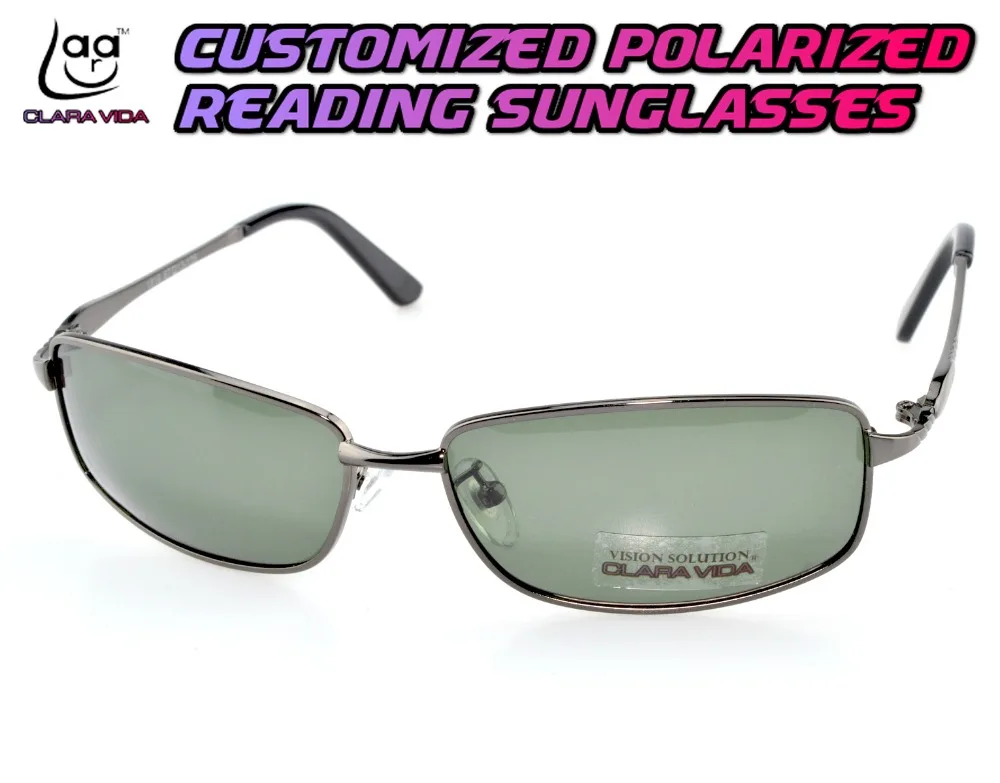 2019 Топ Мода = поляризованные солнцезащитные очки для чтения Узкая оправа на заказ