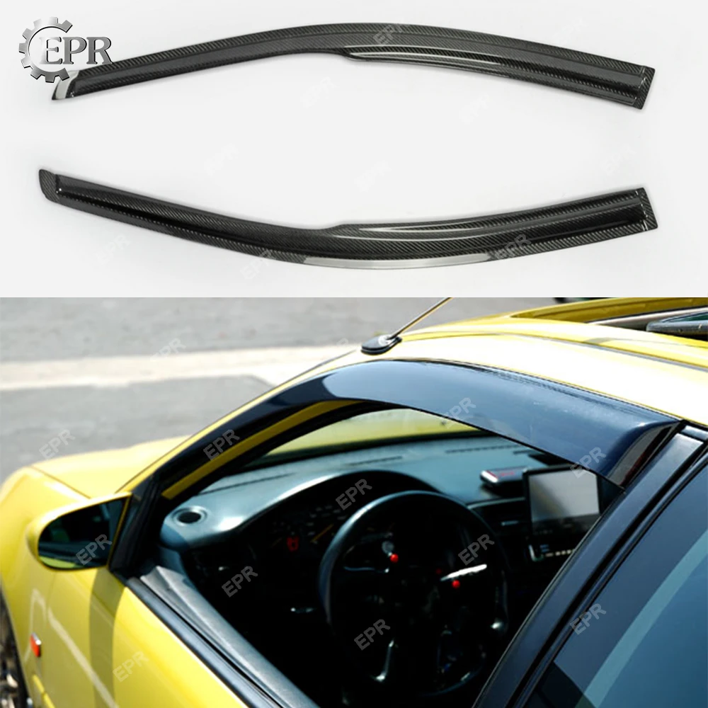 Углеродные гонки для Honda Civic 8th Gen FG1 FG2 Coupe оконный отражающий козырек бровей из