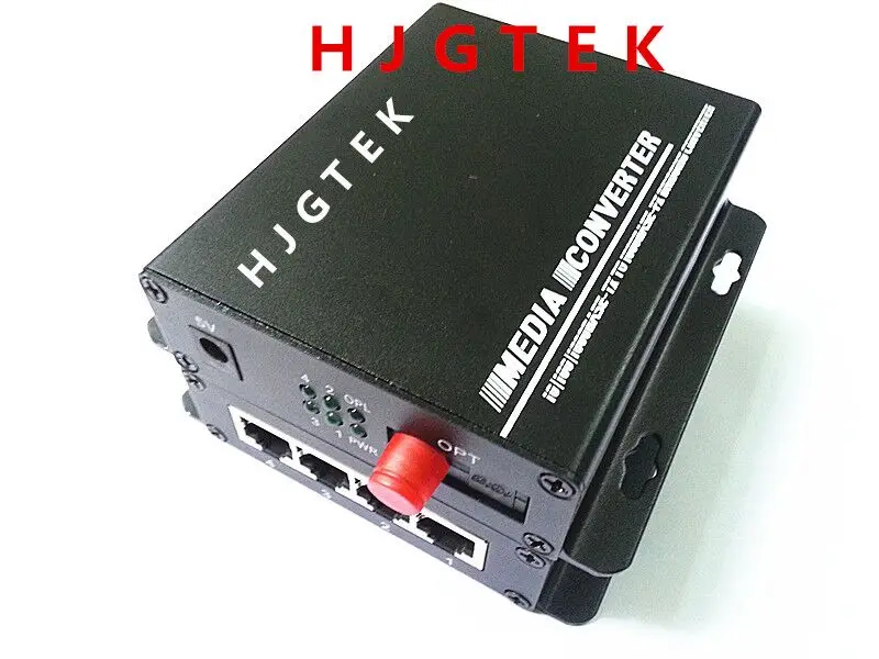 Бесплатная доставка 10/100/1000M 4 TX + 1 FX порт Ethernet волоконно оптический переключатель