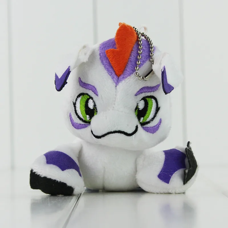 8 видов стилей Аниме Digimon Agumon Gabumon Tailmon Tentomon Gomamon Piyomon Palmon Patamon брелок для ключей плюшевая игрушка мягкая подвеска