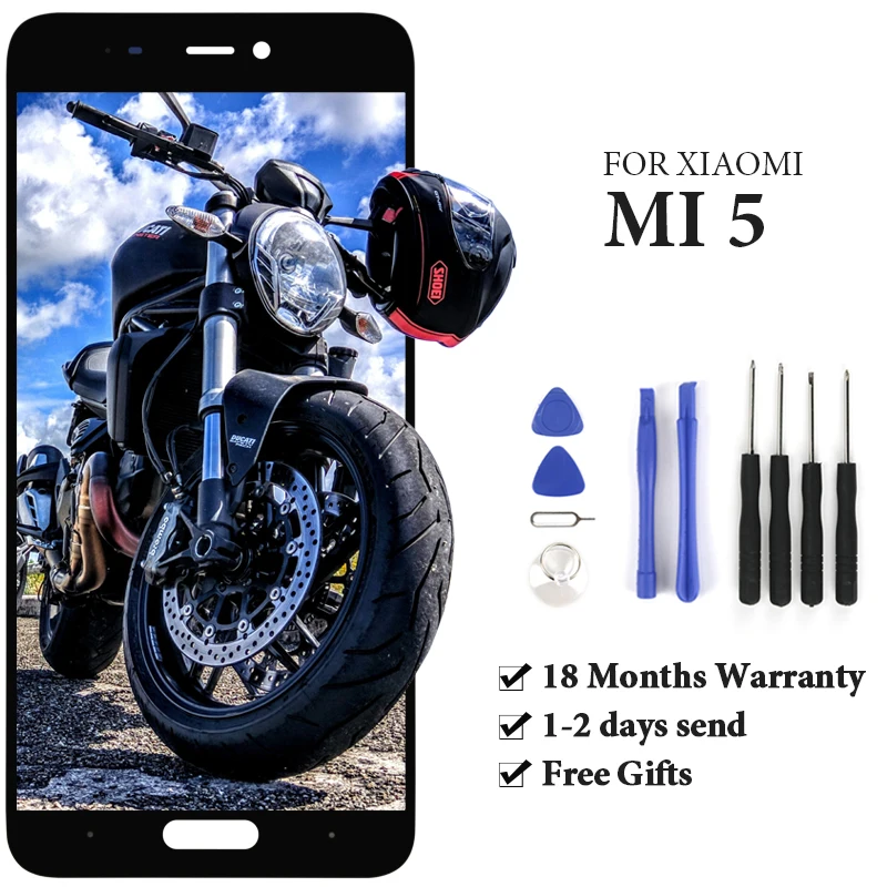 ЖК-дисплей для Xiaomi Mi 5 с сенсорным экраном в сборе рамкой мобильный телефон замена