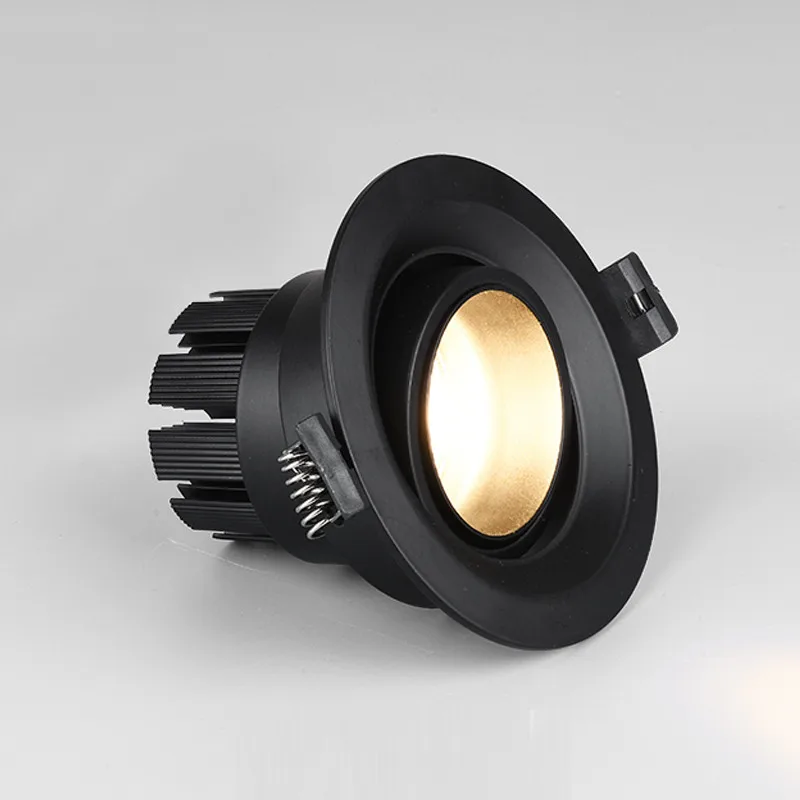 Super Bright Recessed LED Downlight COB 7W Adjust Focus Ceiling Spot Light Lamp AC 110V 220V White Black | Лампы и освещение