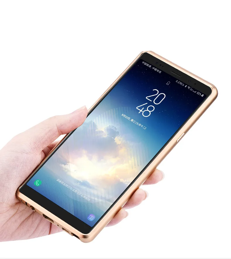 Для samsung Galaxy Note 9 чехол Роскошный металлический алюминиевый бампер крышка из углеродного волокна Защитные чехлы для samsung Galaxy Note 8 чехол