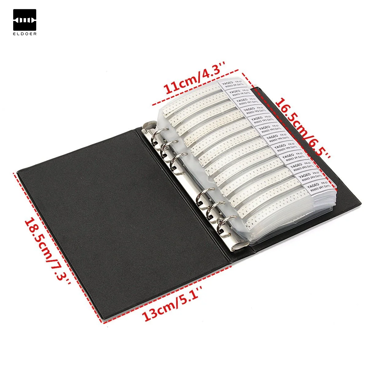 1 шт. черный 0603 SMD книга образцов 170 valuesx50шт = 8500 шт 1% Резистор набор резисторов