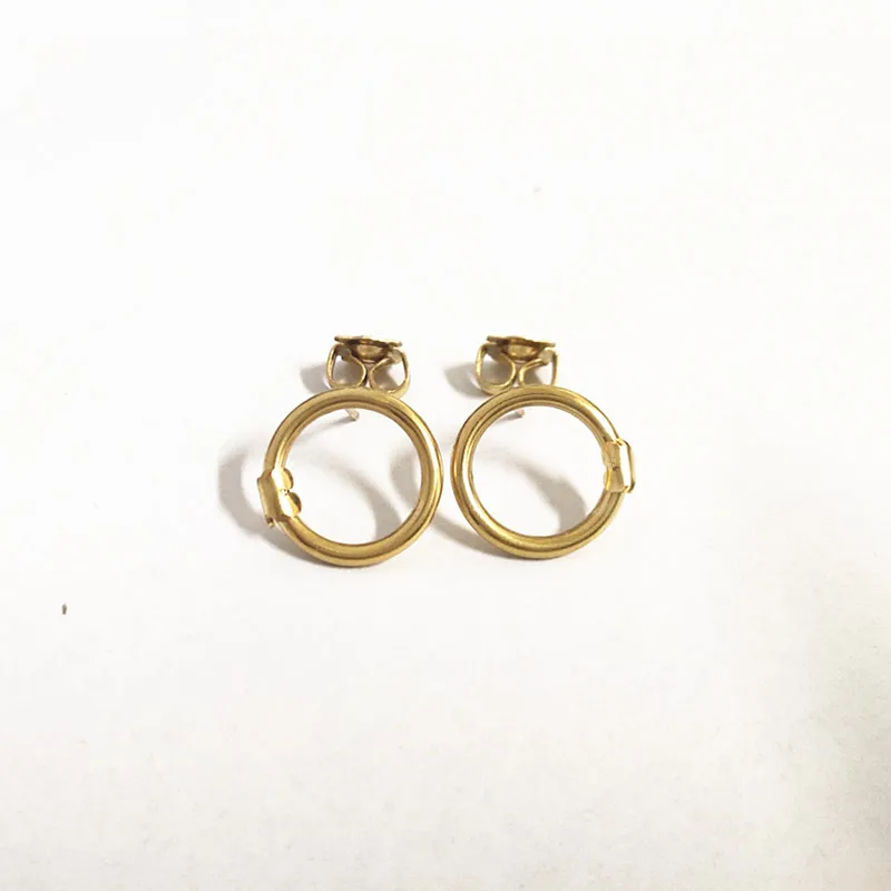 Gold Модные женские и мужские серебряные, розовое золото, нержавеющая сталь, круглые полые круглые серьги-гвоздики с животными, ювелирные изделия - Окраска металла: Gold