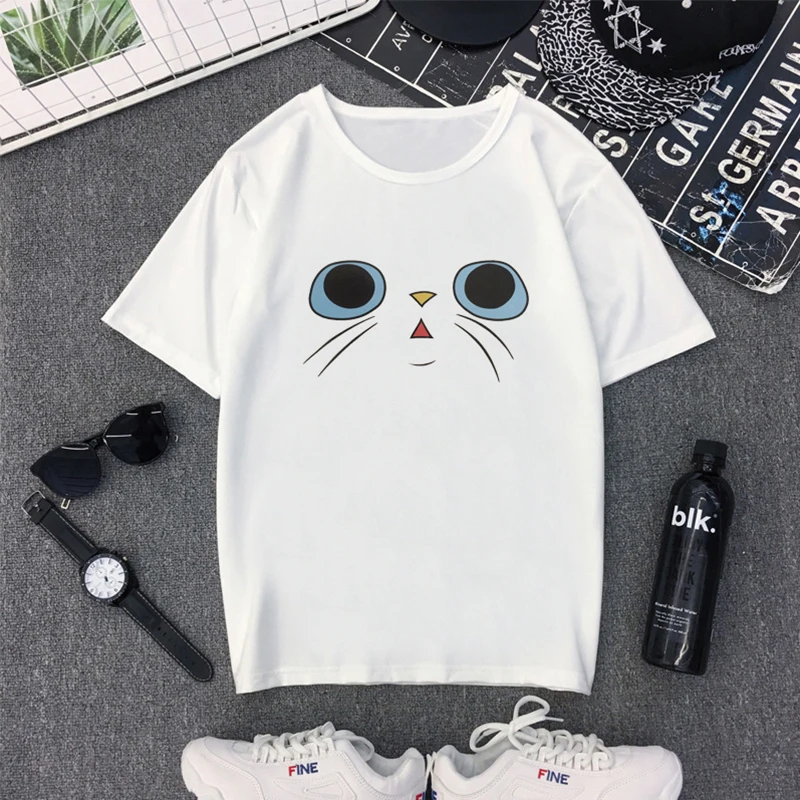 Женские повседневные футболки Ailegogo милые тонкие с коротким рукавом и круглым