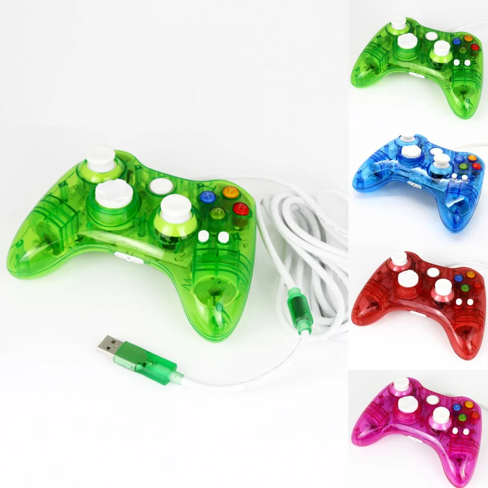 2016 Новый Проводной USB геймпад белый контроллер для Microsoft Xbox и Slim 360 ПК Windows 7 лидер