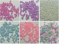 800 mixed ceylon pearl color glass seed beads rondelle 4mm 60