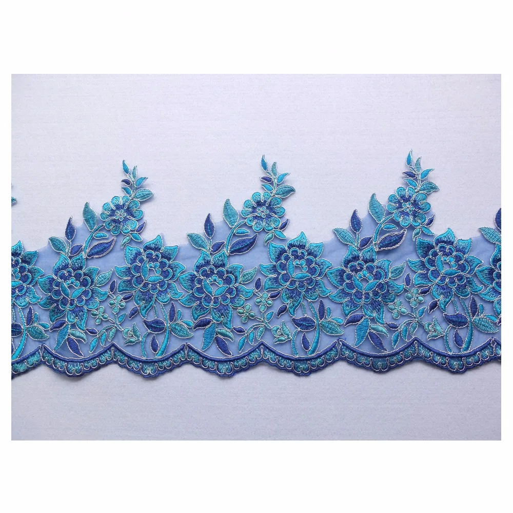 Новинка кружевная органза с цветочной вышивкой украшение для танцевальных и