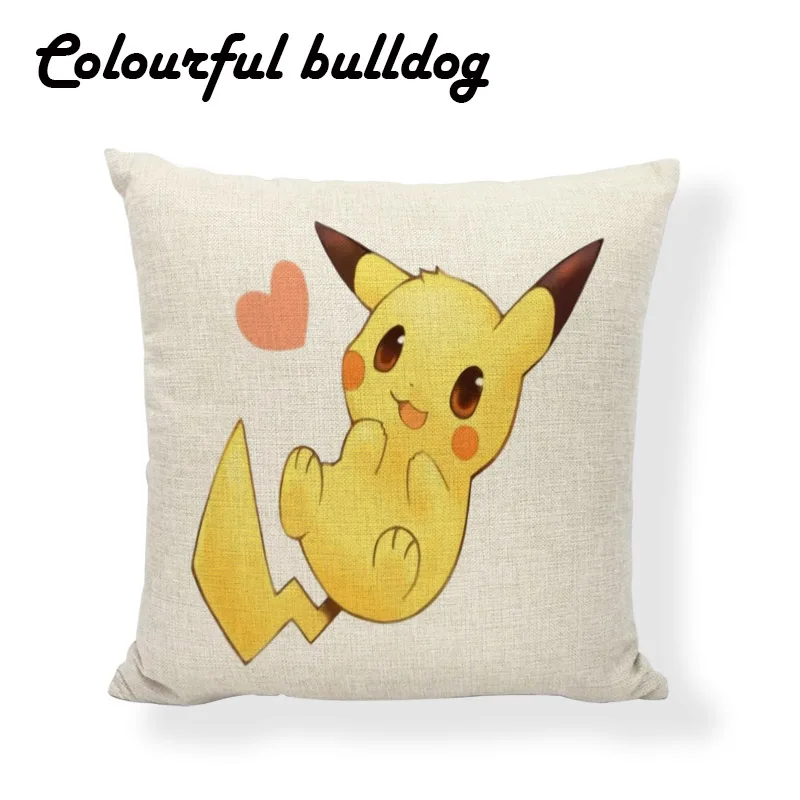 18 Горячая kawaii pokemon чехлы на подушки Рождество Шиншилла любовь дома декоративные гостиной диван сиденье квадратная Свадебная наволочка - Цвет: 18