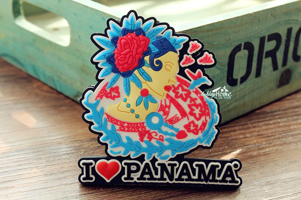 Я люблю Панама туристический дорожный сувенир декоративный 3D резиновый магнит