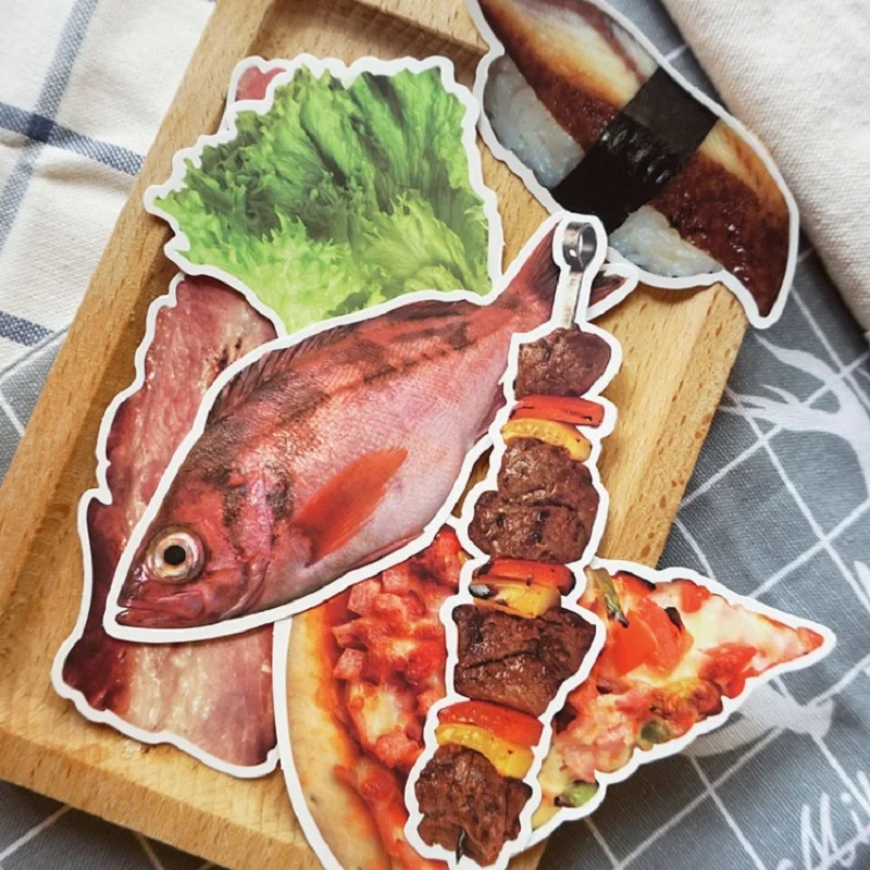32 шт. милый мультфильм вкусная еда граффити ПВХ водонепроницаемый стикер багаж