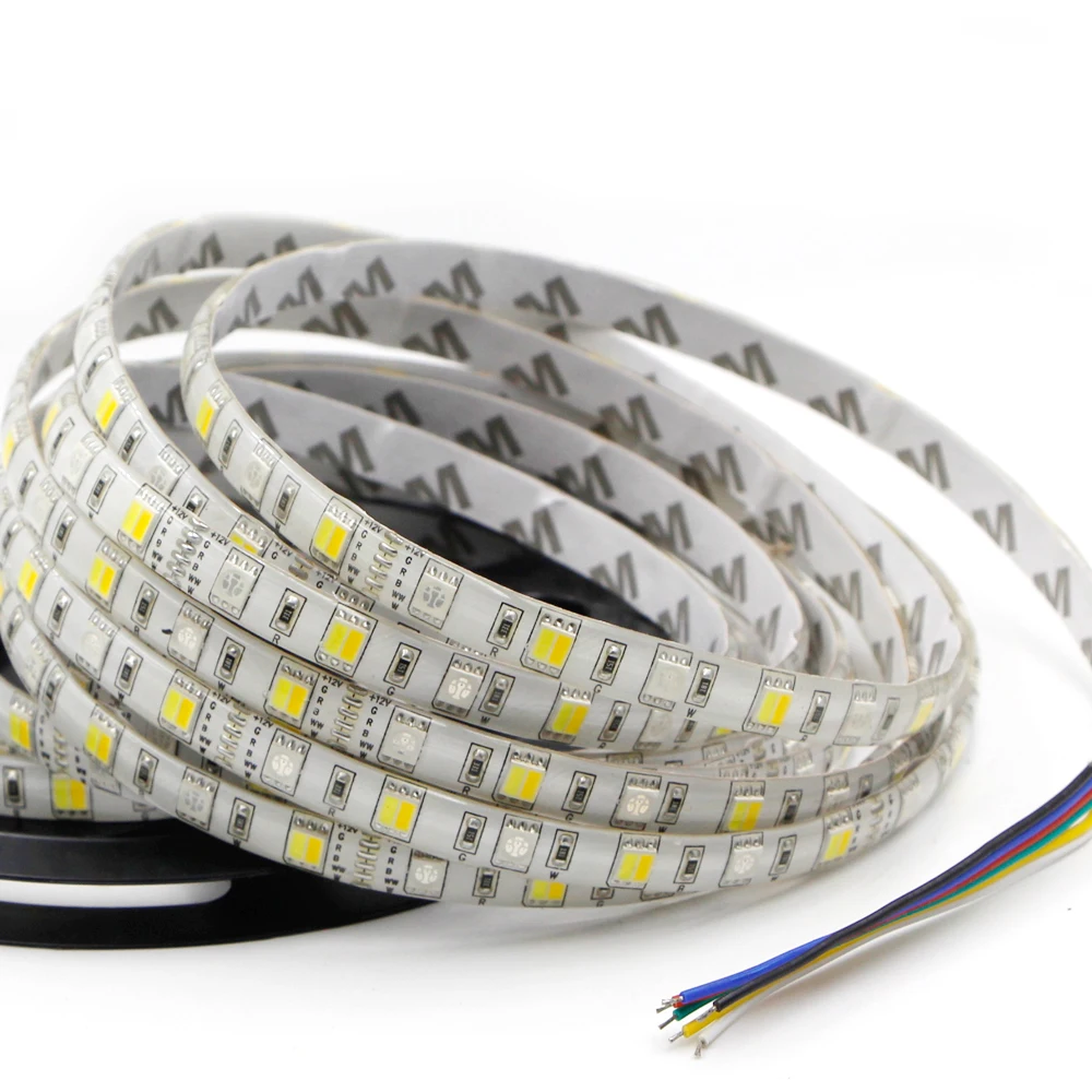 5 м RGBW полноцветная светодиодная лента RGB CCT 5050 SMD + белый теплый 300 полоса