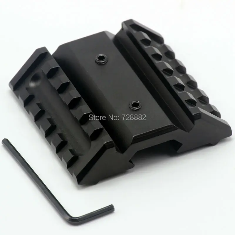 Охотничий Тактический Двойной 45 градусов офсетное крепление 20 мм Вивер