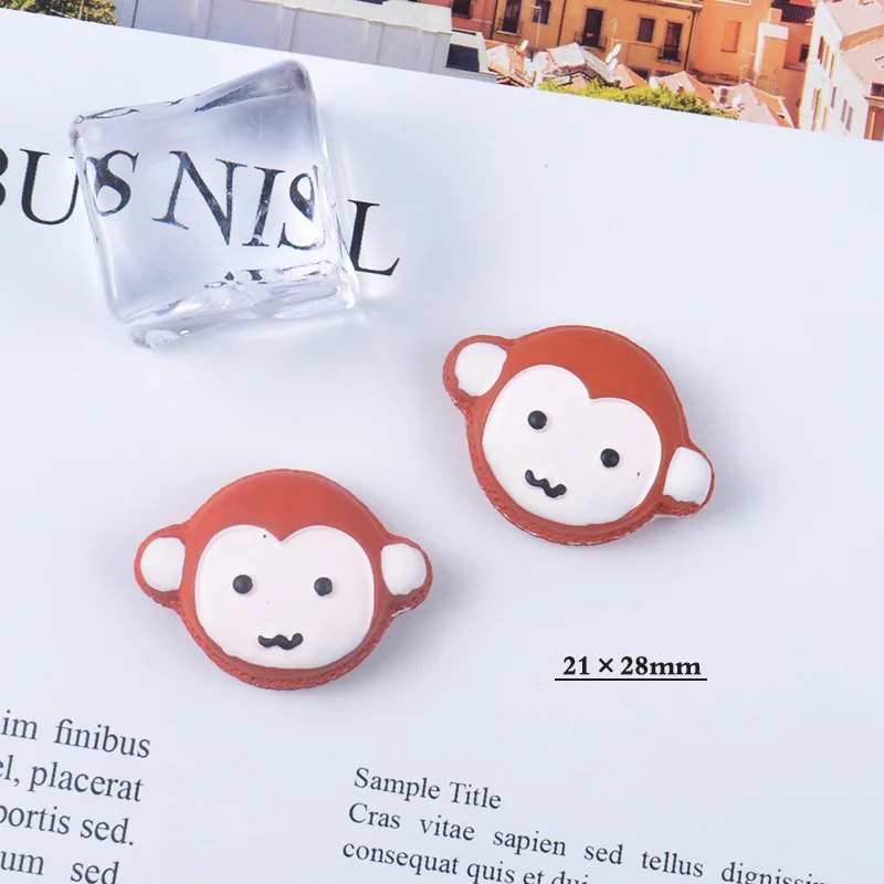 10 шт./лот микс Каваий кабошон с плоской задней поверхностью из смолы