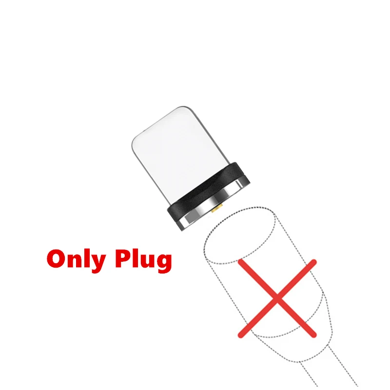 only Plug USB магнитное зарядное устройство 5Pin type C 8Pin кабель для samsung Galaxy A6 A8 Plus C5 C7 C8 C9 C10 Pro Магнитный провод шнур для iPhone X - Цвет: only Plug