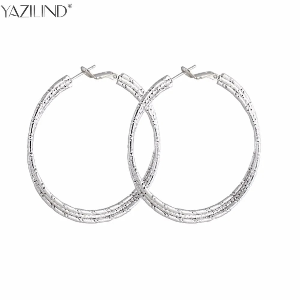 Большой круглый Серьги Баскетбол жены Мода серебро Цвет Модные украшения