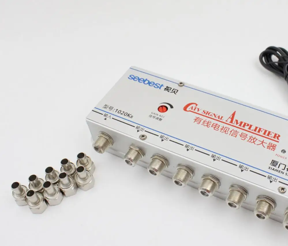 AC 220V штепсельная вилка ЕС 8 способ 20 дБ CA TV VCR ТВ антенна усилитель сигнала