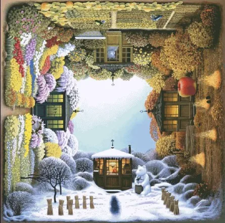 Высококачественный милый Набор для вышивки крестом четыре сезона в год сезон