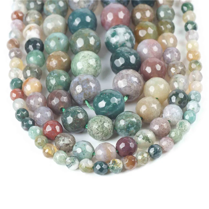 Хит натуральный индийский агат Амазонит бусины Кристальные сердолированные