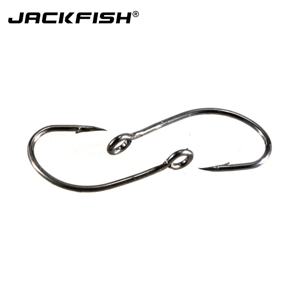 JACKFISH Высокоуглеродистая сталь рыболовный крючок 100 шт./лот#4~#12 колючий рыболовный крючок джиг голова карпа рыболовные снасти аксессуары