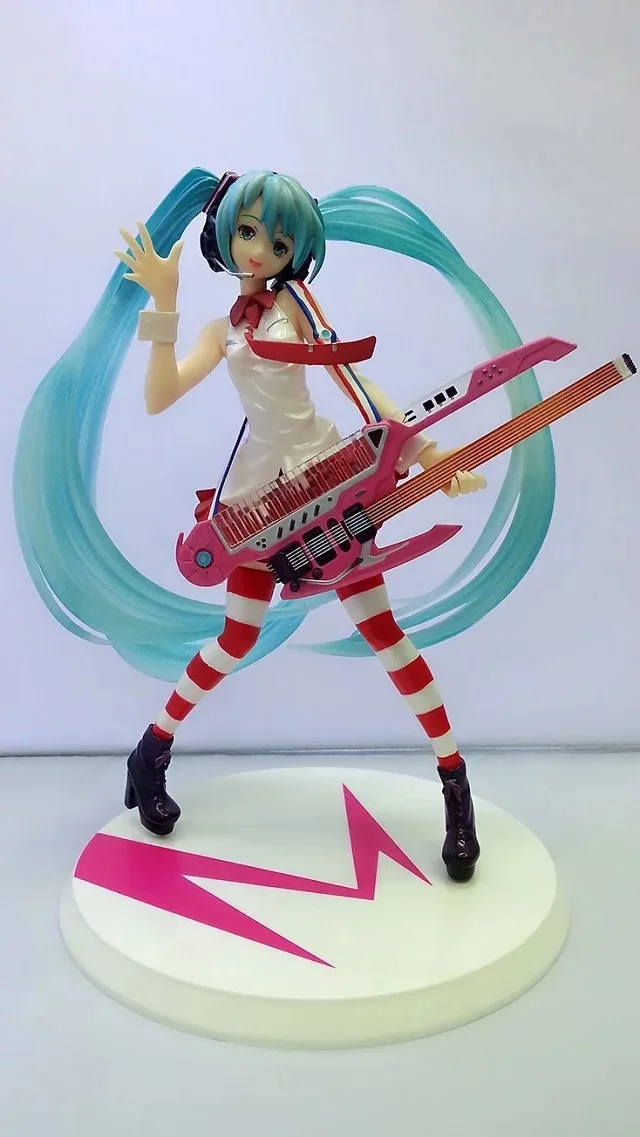 Huong Аниме Фигура 20 см Хацунэ Мику величайших Idol Ver. Chitarra elettrica действия ПВХ цифра Da