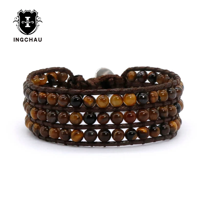 2018 розовый кварц браслет Бохо родовой украшенный бусинами 3 слоя ткачество