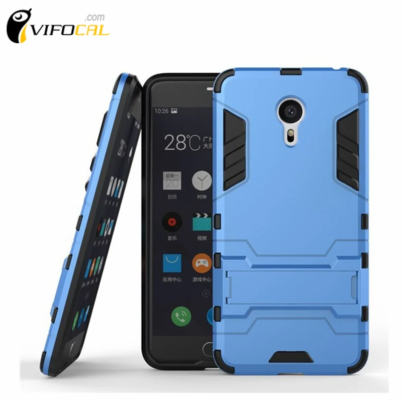 Meizu M3 Note Case Armor Bracket Stand Shockproof Dual Hybrid TPU+PC Protective Back Cover For 5.5inch Meizu M3 Note Pro Prime