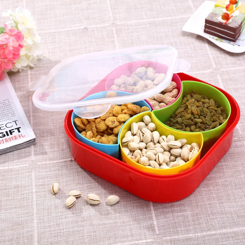 Креативное красочное квадратное сливовое Модное Блюдо для фруктов и конфет