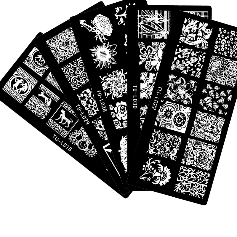 

Пластины для стемпинга ногтей Konad, 2018, 30 шт./лот, 12x6 см, шаблоны для маникюра и дизайна ногтей, пластины для горячего тиснения