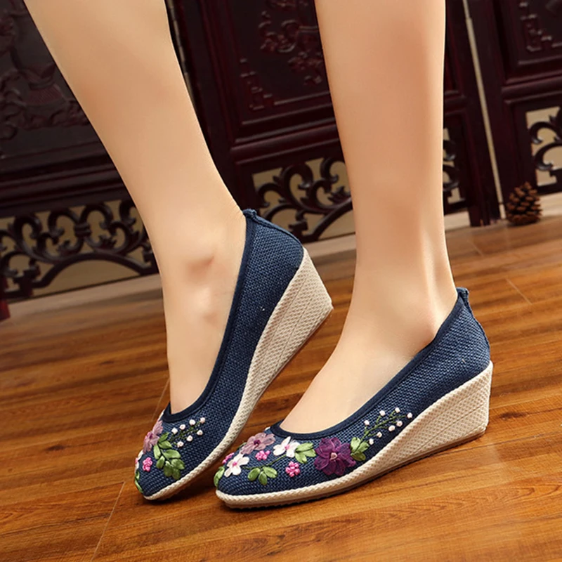 Shose женская обувь hanfu холщовая с вышивкой китайская старинная обувь| |