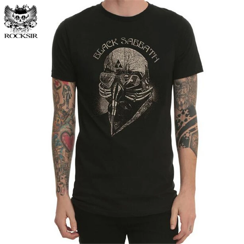 Rocksir Новая Черная Sabbath футболка рок Мужская wo s черные хлопковые футболки Homme хип