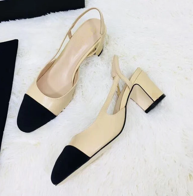 Лидер продаж 2019 летняя женская обувь классические туфли на среднем каблуке