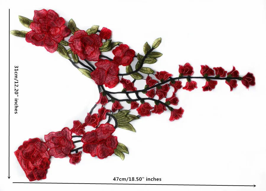 1 шт. цветные вышитые нашивки с кружевным воротником Скрапбукинг Водорастворимая