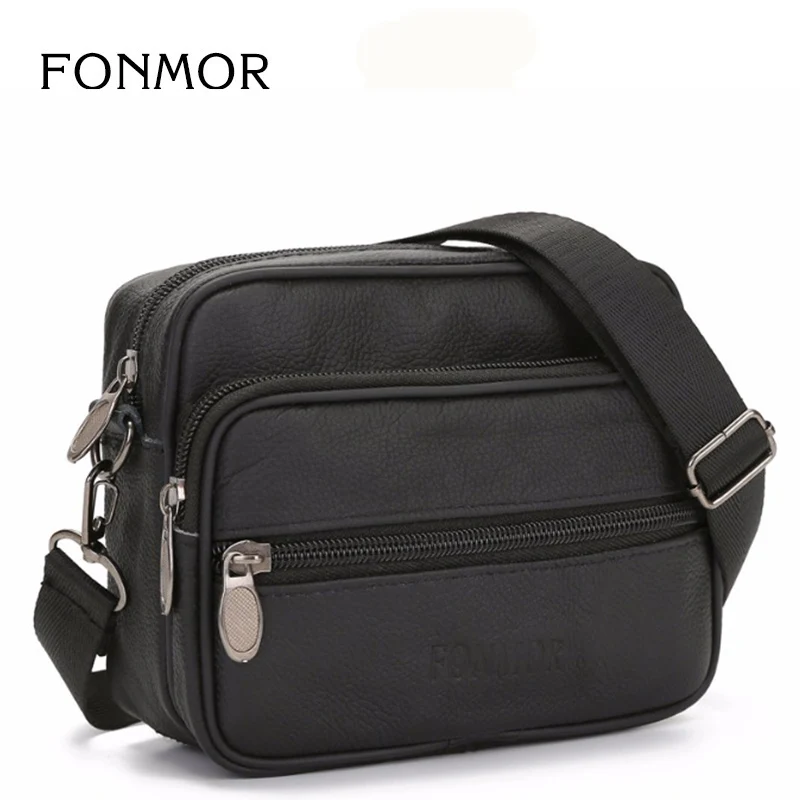 Повседневная мужская сумка на плечо из воловьей кожи маленькие