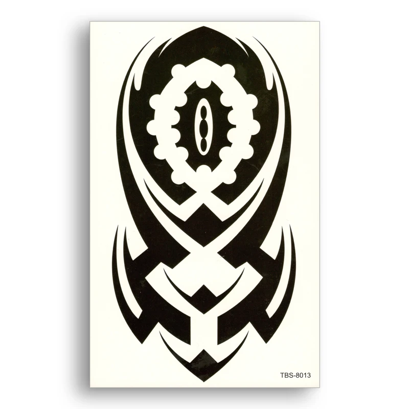 Имитация Татуировки водостойкая переводная Временная родовая Тотем черные