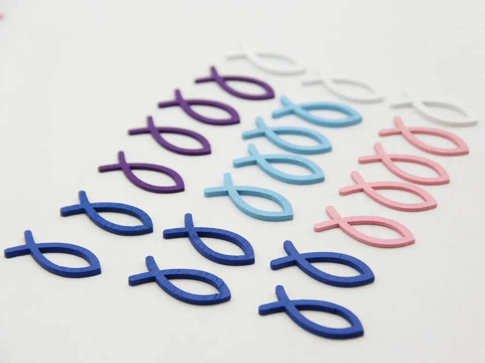 50 шт. смешанные деревянные рыбки необработанные Скрапбукинг художественная