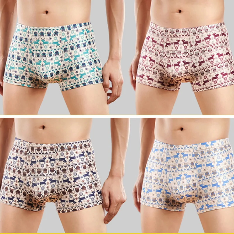 2018 мужские трусы боксеры Человек Большой Короткие дышащие однотонные гибкие