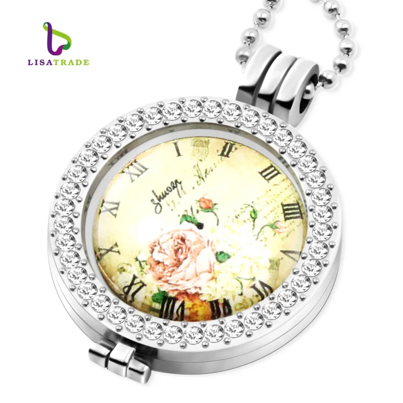 Женская модель часов диск для монет 33 мм подходит держателя 35 с цепочкой из